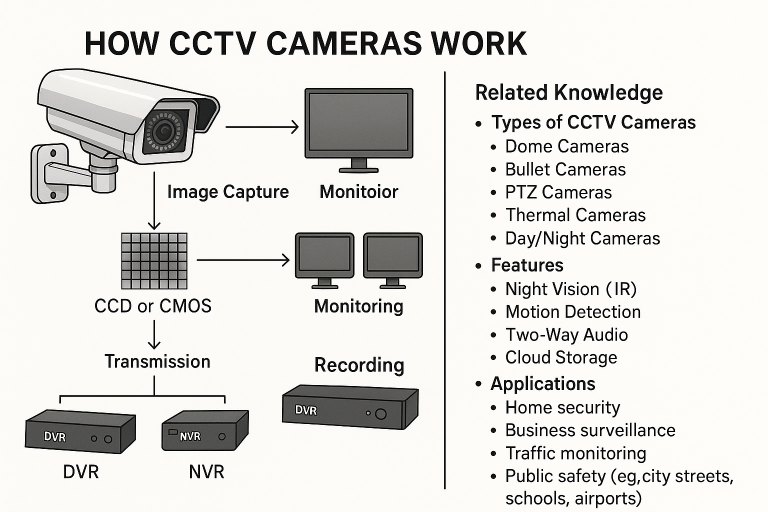How CCTV Cameras Work